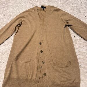 J. Crew Men's Camel Cardigan Sweater